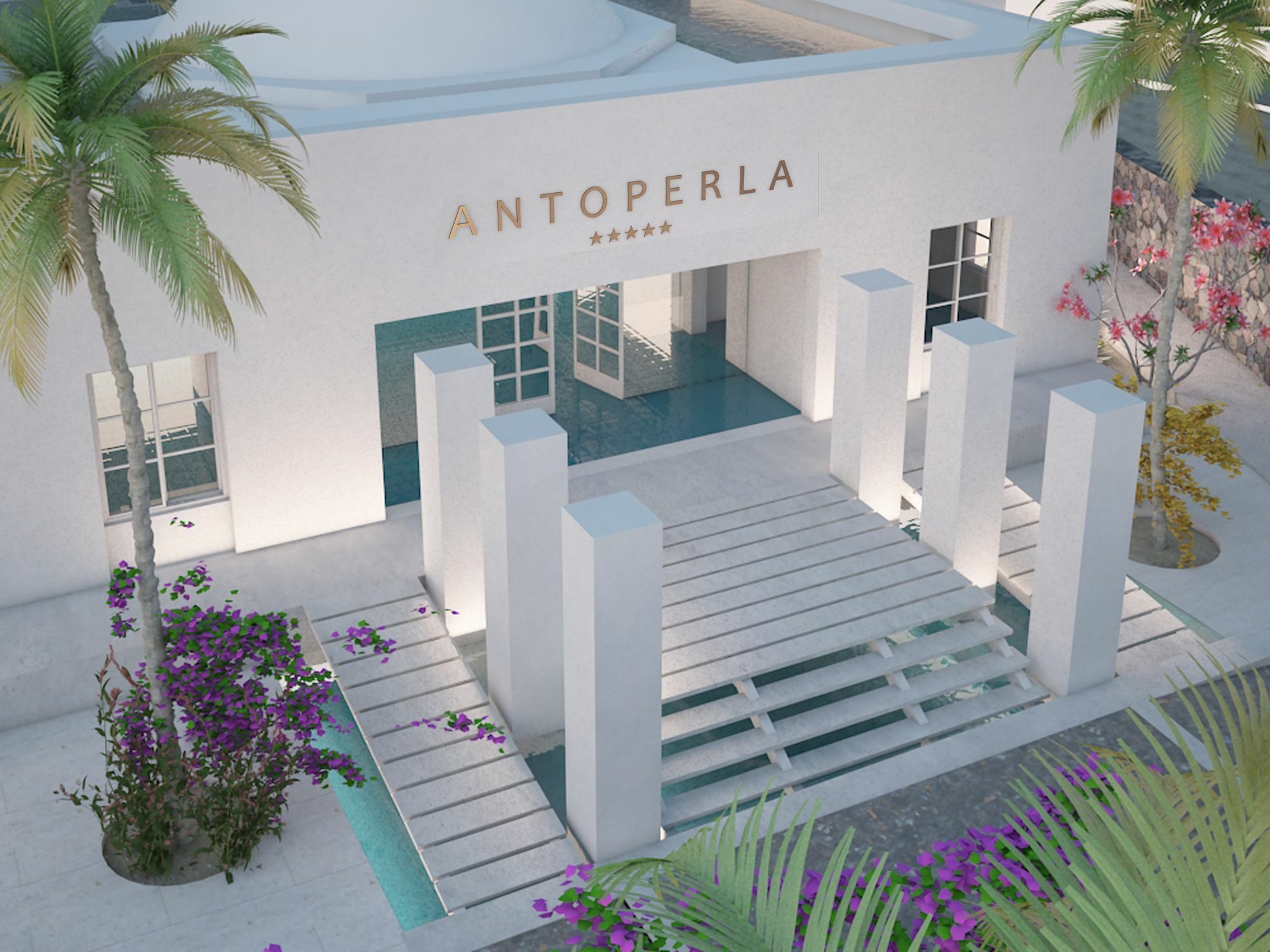 Antoperla Luxury Hotel & Spa Perissa  Esterno foto